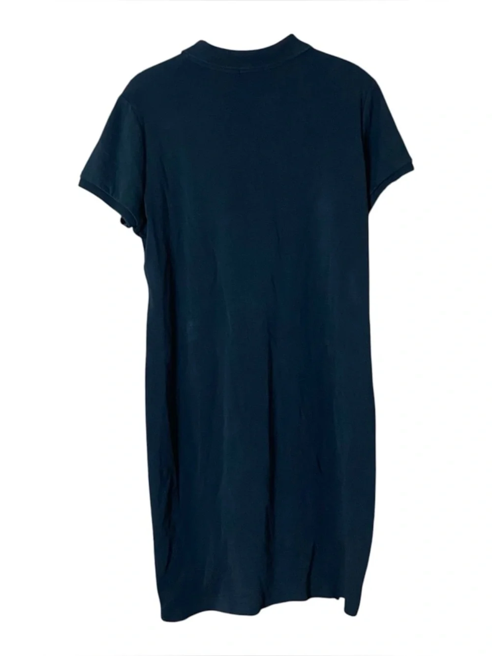 Polo Ralph Lauren Black Polo Dress L White Pony Preppy Cotton Classic - Picture 2 of 4